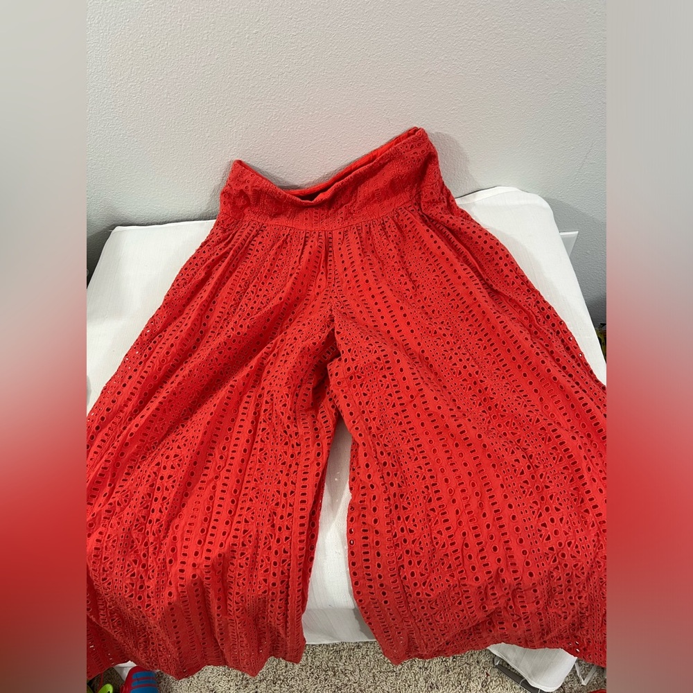 Anthropologie eyelet pants size 2‎